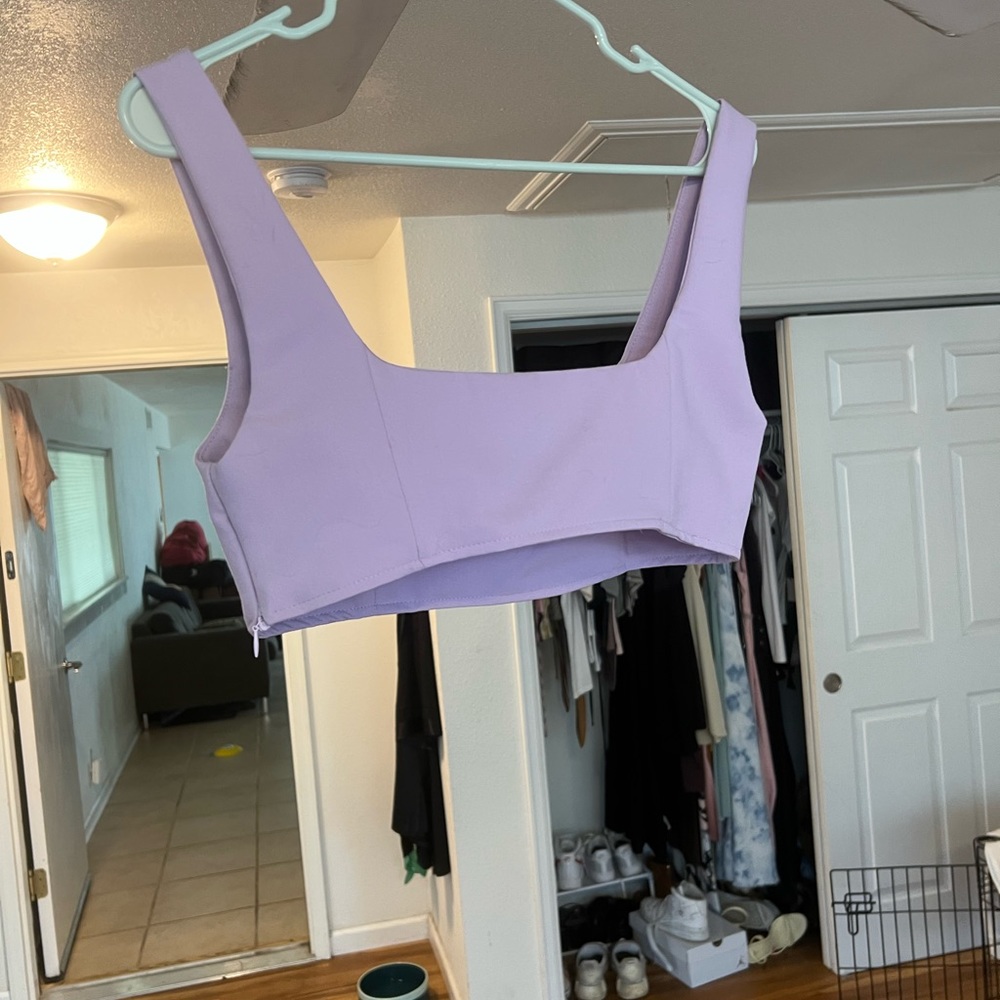 Purple crop top